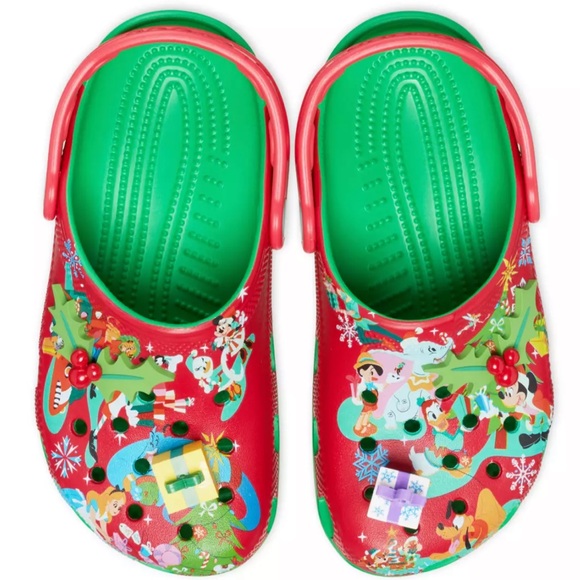 Disney Christmas Crocs Mickey Mouse and Friends Holiday Theme, Size W6/ M4, NWT - Picture 3 of 13